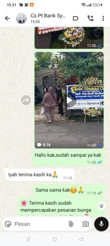 Testimonial Papan Bunga sarageni